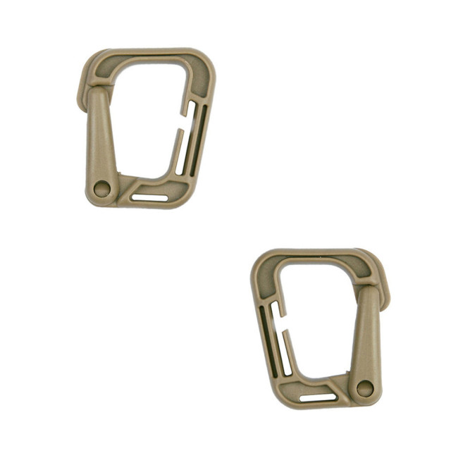 Lot de 2 mousquetons grimloc - Coyote - 101 Inc