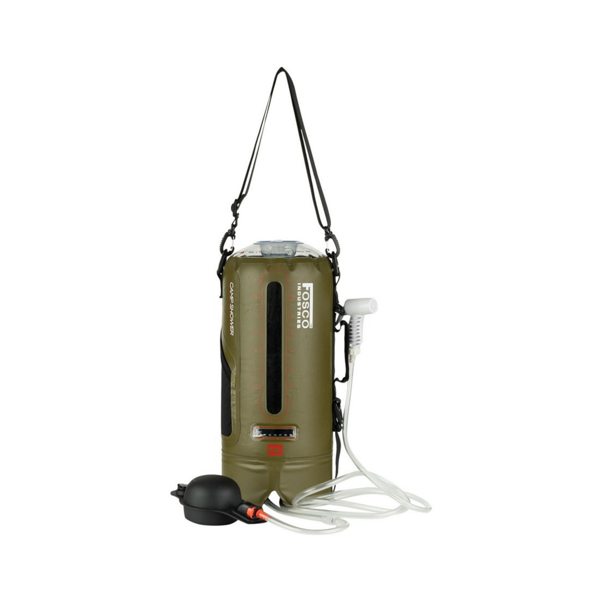 Douchette Extérieure Avec Réservoir 12L Et Pompe à Pied - Kit Camping/caravaning - Neuf
