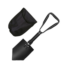 Driehoekige schep met tas - Zwart - Fosco Industries