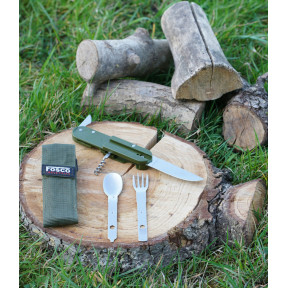 Multifunctioneel zakmes groen - Fosco Industries