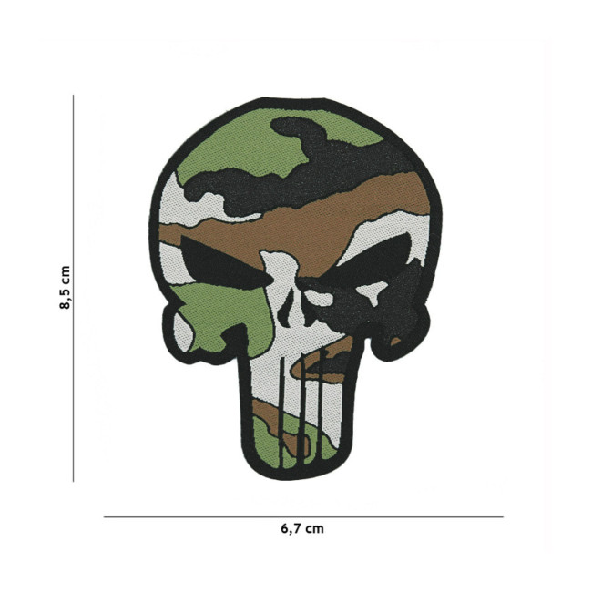 Patch en tissu Punisher Woodland - Fostex Garments