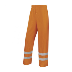 Pantalon de pluie HV orange fluo - Delta plus - Taille XL - Bon état - Occasion