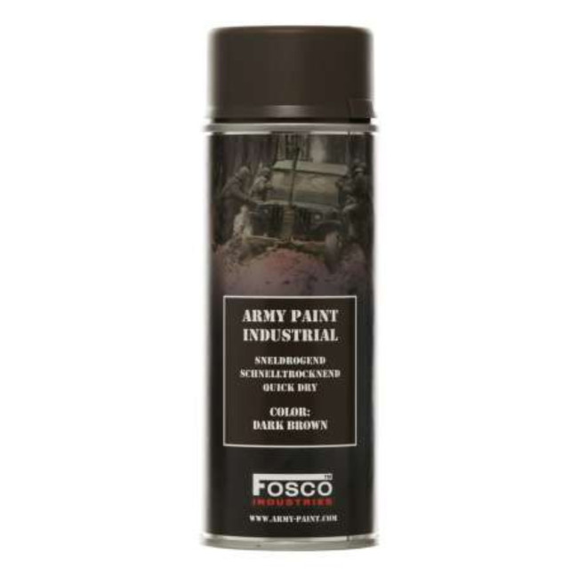 Farba spray militarna Ciemnobrązowa Matowa 400 ml - Fosco Industries