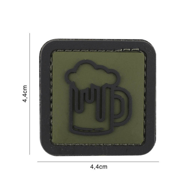 Patch 3D PVC Bière vert - 101 Inc