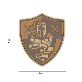 Patch 3D PVC Ridderschild bruin - 101 Inc