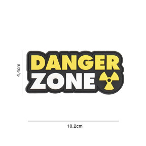 Patch 3D PVC Danger Zone Jaune - 101 Inc