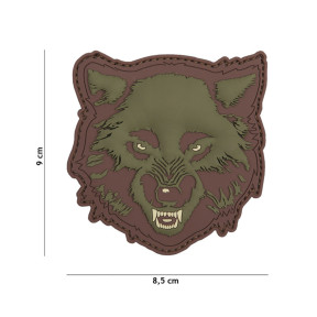 Patch 3D PVC Loup Vert - 101 Inc