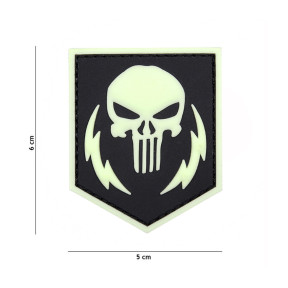 Patch 3D PVC Punisher Thunder Strokes lage zichtbaarheid - 101 Inc