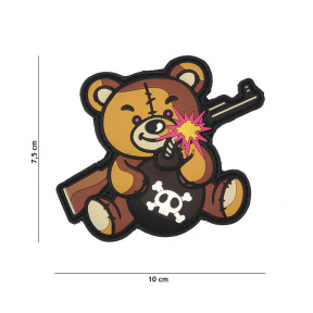 3D PVC-Patch Terror Teddy - Braun - 101 Inc