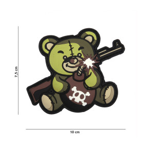 Patch 3D PVC Terror Teddy - Vert - 101 Inc