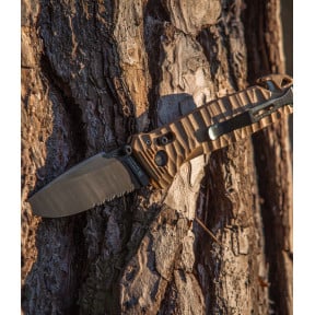 Zakmes C.A.C.® S200 (gekarteld lemmet) Vengeur Edition - Tan - TB Outdoor