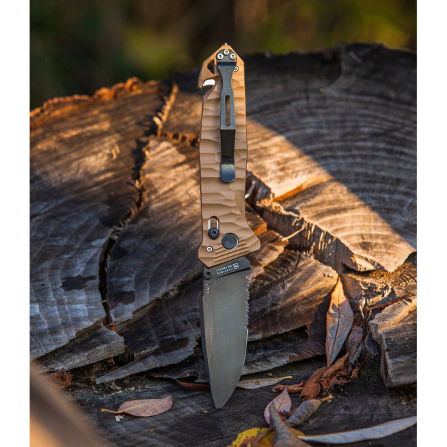 Taschenmesser Cac® S200 Sägezahnung PA6 Vengeur Edition tan - TB Outdoor