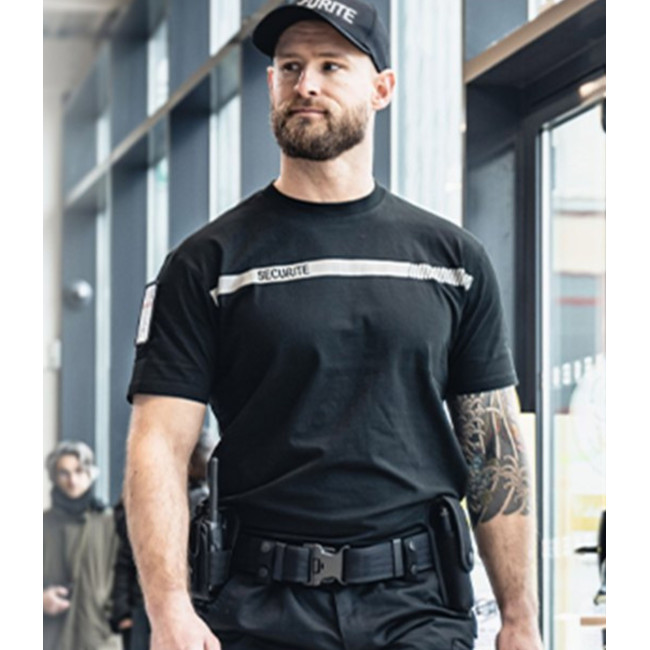 T-shirt Sécu-One bezpieczeństwo czarny - A10 Equipment