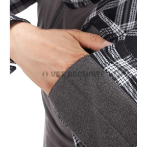 Flanel gevechtshemd Black - Invader Gear