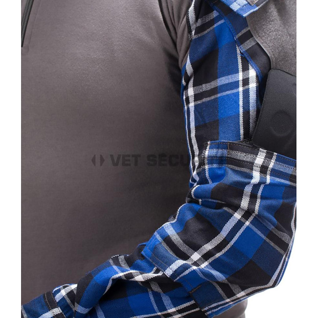 Kampfhemd aus Flanell Blau - Invader Gear