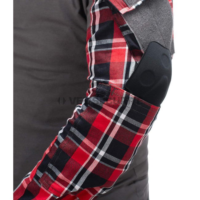 Chemise de combat en flanelle Red - Invader Gear