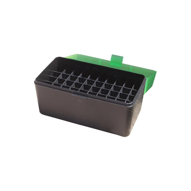 Boite à munition 50 cartouche à couvercle du 22lr au 375 Rem Verte Noire - MTM Case-Gard