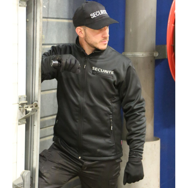 Kurtka Softshell Wolf security czarna - CityGuard