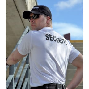 Tee shirt Sécurité blanc face
