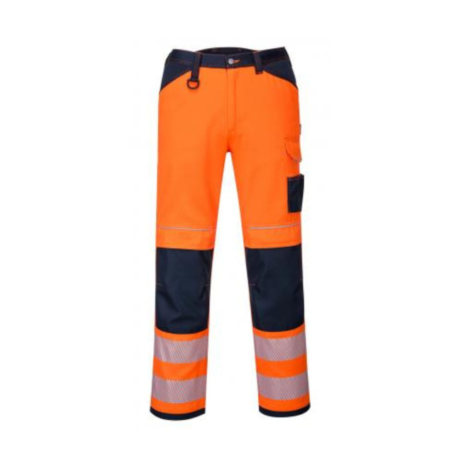 PW3 Warnschutzhose orange-marine - Portwest