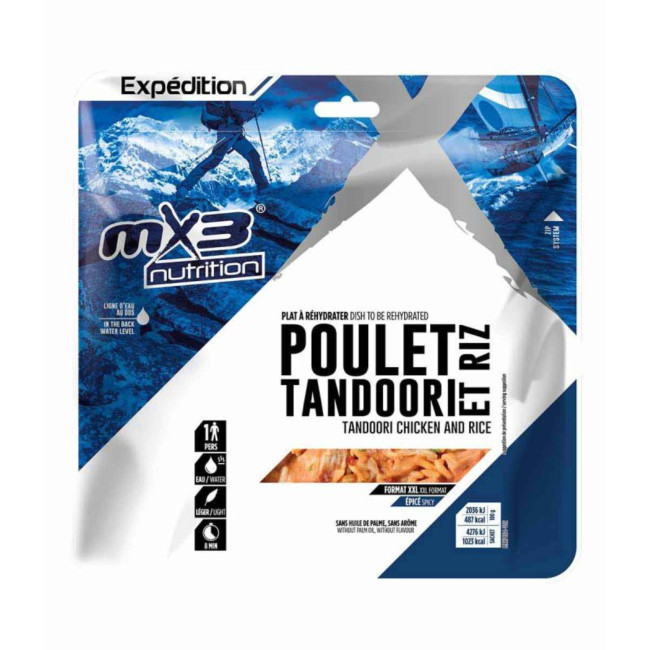 XXL Gericht - Tandoori Hähnchen mit Reis - MX3 Nutrition