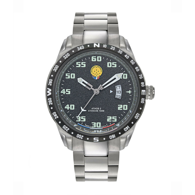Horloge ATHOS 2 metalen armband - Patrouille de France