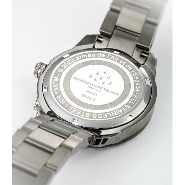 Montre ATHOS 2 bracelet métal - Patrouille de France