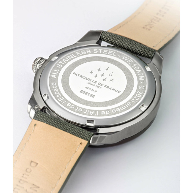 Horloge ATHOS 2 groene nylon armband - Patrouille de France