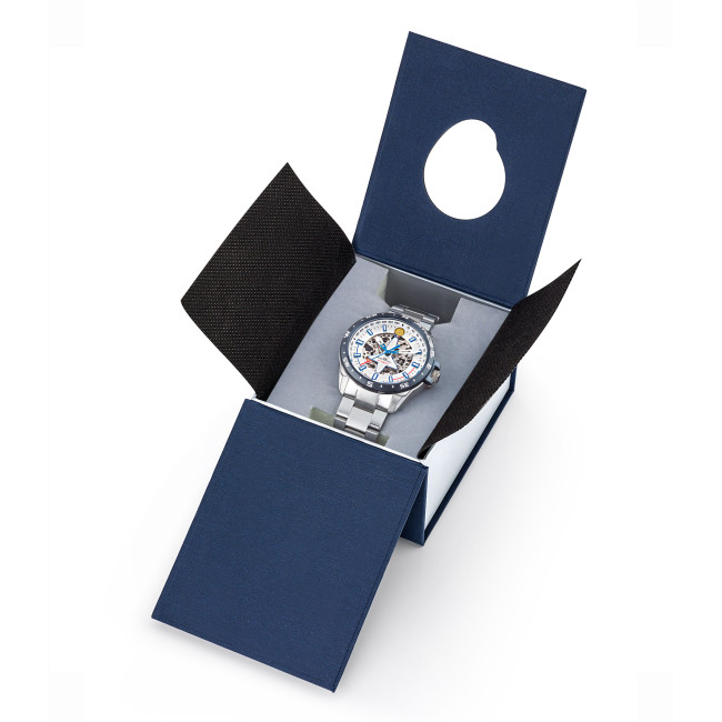 Montre ATHOS 8 bracelet métal et cadran blanc - Patrouille de France