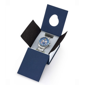 ATHOS 8 horloge metalen armband en blauwe wijzerplaat - Patrouille de France