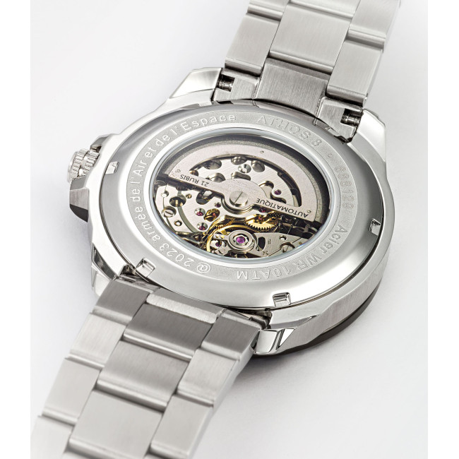 Montre ATHOS 8 bracelet métal et cadran noir - Patrouille de France
