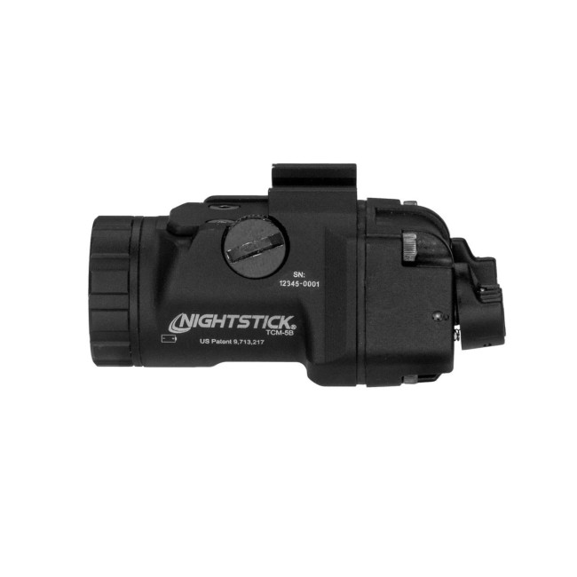 Compacte zaklamp voor handwapen met korte rail 650 lumen met strobe 1 CR123 - Nightstick