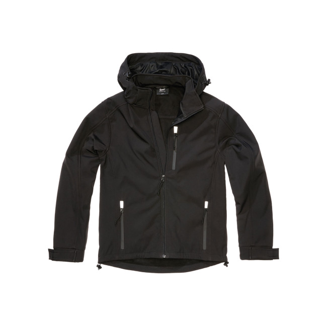 Softshell jas Hurricane - Zwart - Brandit