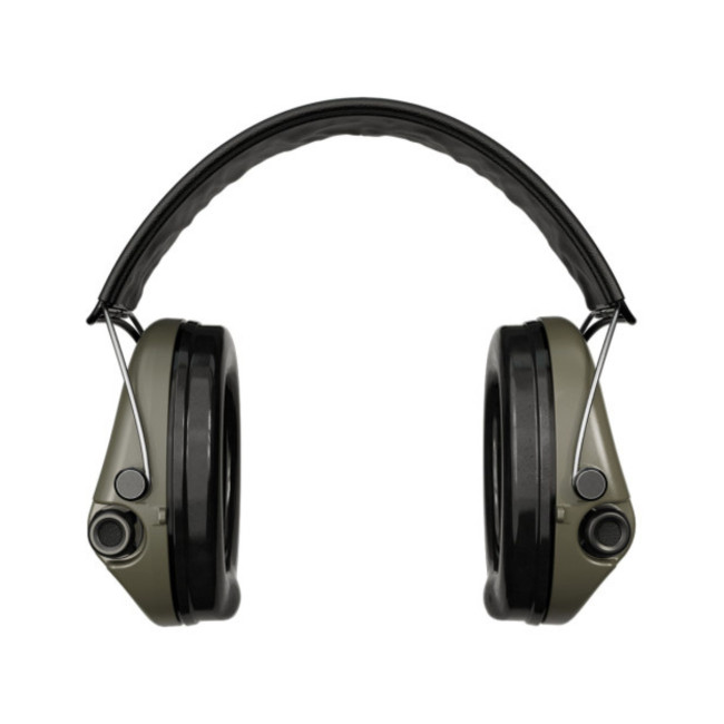 Casque anti-bruit Suprême Pro vert olive serre-tête cuir noir - MSA Sordin