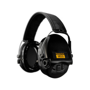 Casque anti-bruit Suprême Pro-X LED noir serre-tête cuir noir - MSA Sordin