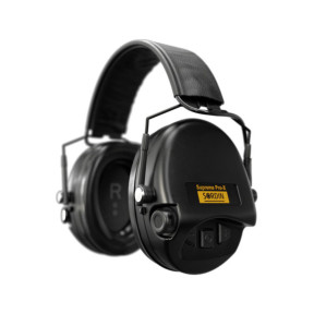 Casque anti-bruit avec serre-tête en cuir noir Suprême Pro-X SFA (SNR : 31db) - Noir - MSA Sordin