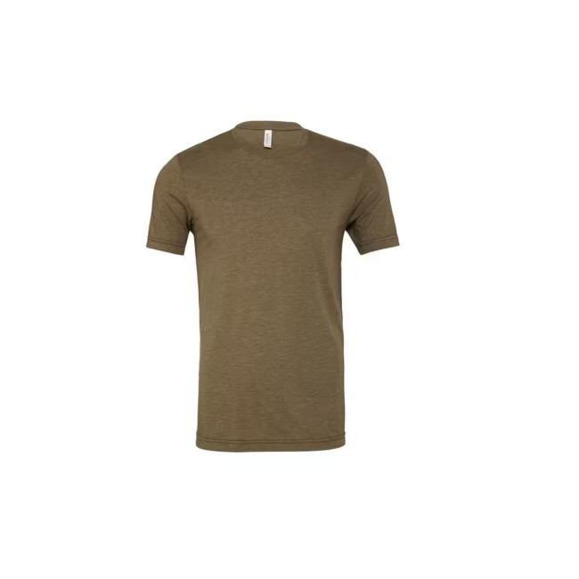 T-shirt unisexe à col ras du cou Triblend vert olive - BELLA&CANVAS