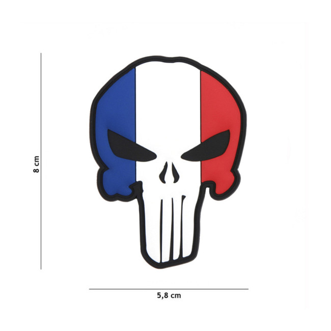 Naszywka Punisher francuski w 3D PVC - 101 Inc