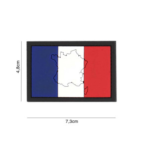 Patch bandiera francese con contorno 3D in PVC - 101 Inc