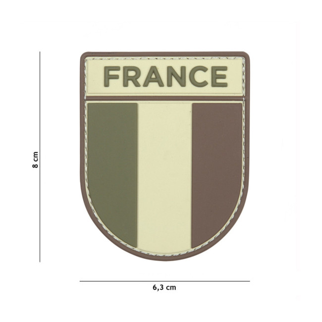 Naszywka armii francuskiej w 3D PVC - multicam - 101 Inc