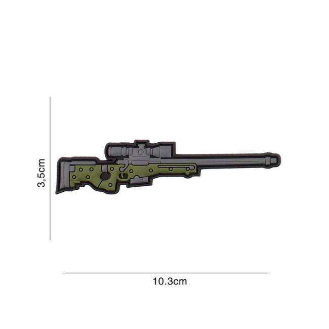 Parche arma AI AW-50 en 3D PVC - gris - 101 Inc