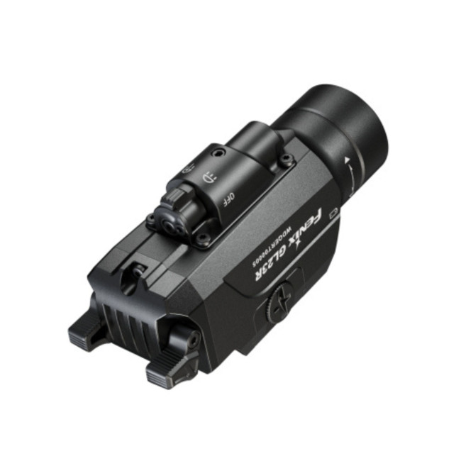 Lanterna tática para pistola com laser verde GL23R (1.200 lúmens) - Preto - Fenix