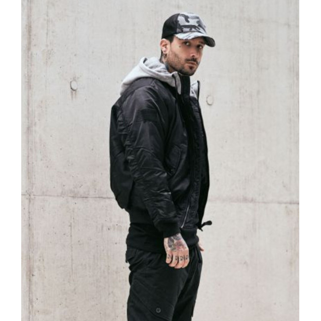 Veste à capuche MA1 gris/noir - Brandit