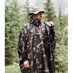 Ponczo Ripstop Woodland - Brandit