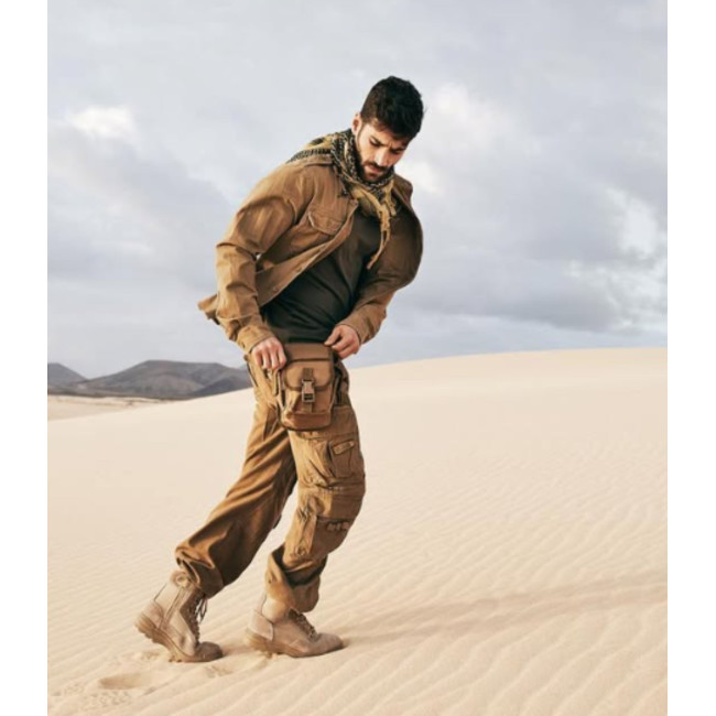 Chemise Vintage Longsleeve Military Style Camel - Brandit