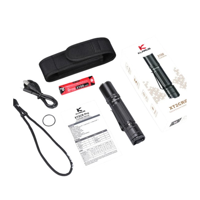 Lampe tactique rechargeable XT2CR PRO LED - 2100 Lumens- KLARUS
