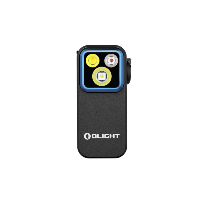 Lampada per gilet tattico con luce rossa (500 lumen) Oclip Pro - Nero - Olight