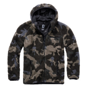 Kapuzen-Fleecejacke darkcamo - Brandit