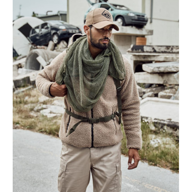 Veste polaire à capuche camel - Brandit