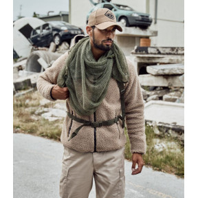 Veste polaire à capuche camel - Brandit